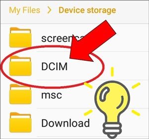 delete photos from android dcim folder