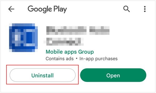 remove apps from samsung with play store