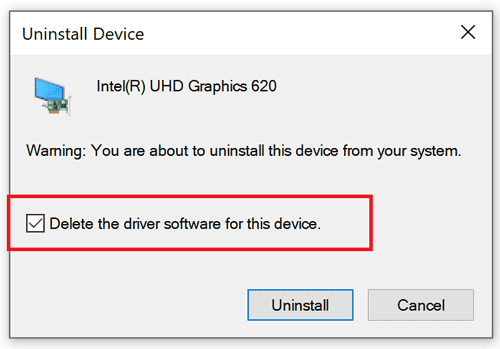 uninstall driver first