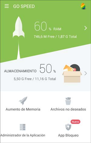 gérer la mémoire Android avec Go Speed