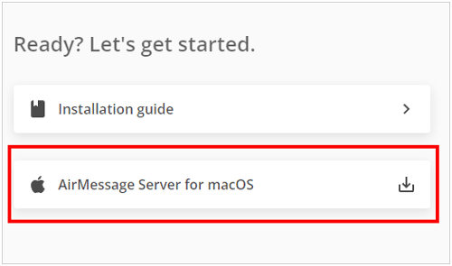 Macにエアメッセージをダウンロード