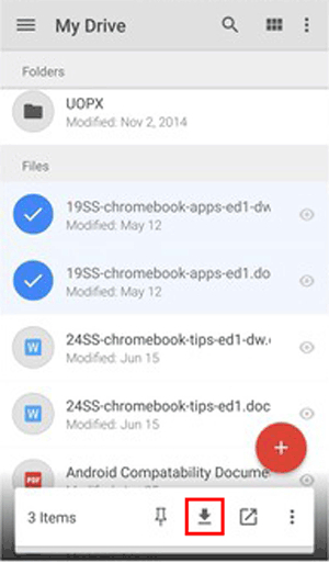 download files from google drive
