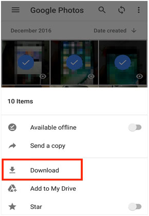 synchroniser les photos de l'iPhone vers Android via Google Photos