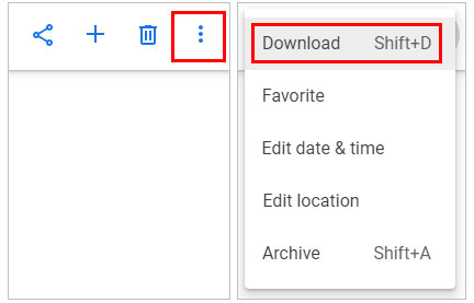 download pictures from android to computer via google photos