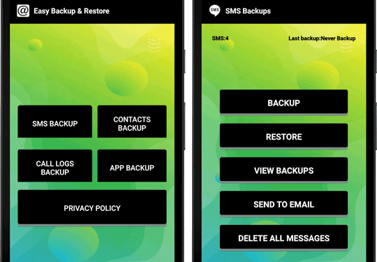easy backup and restore app for android