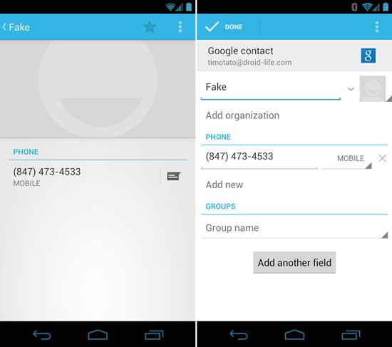 edit android contacts