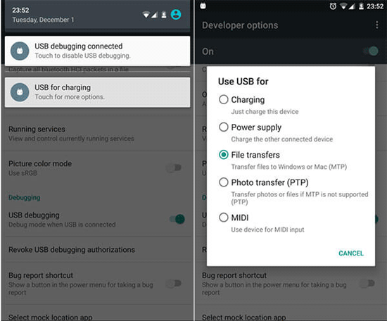 how to transfer data from samsung to samsung using usb cable