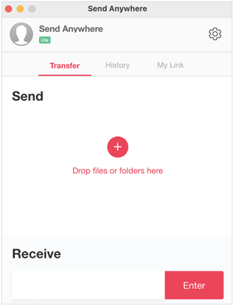 Verwenden Sie „Send Anywhere“ auf dem Mac