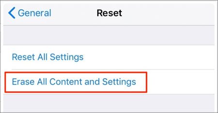 icloudバックアップからSMSを復元する前にiPhoneをリセットしてください