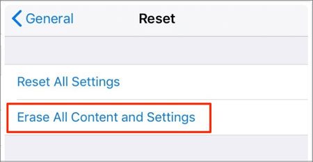 erase data and settings on old iphone when getting a new iphone