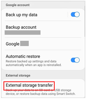 restore android phone from the backup on sd card