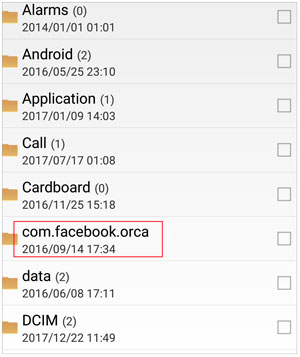 récupérer les messages Facebook supprimés sur Android à partir du stockage interne