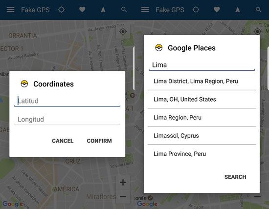 mock location on android via fake gps 360