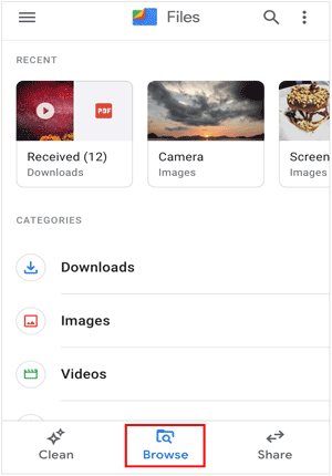 Googleのファイルを介してAndroidからUSBストレージにファイルを移動します