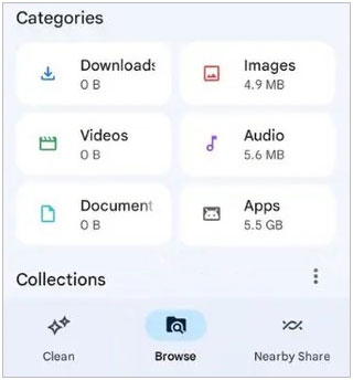 déplacer des vidéos du téléphone Android vers la carte SD via des fichiers par Google