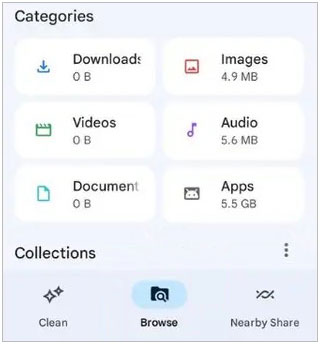 transfer files from samsung to sd card via files by google