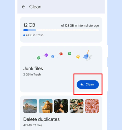 uninstall useless apps on android with files by google