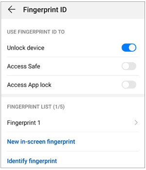 unlock huawei phone without resetting via fingerprint or face id