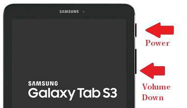 réinitialiser une tablette Samsung via des boutons