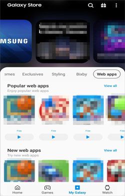 uninstall apps on samsung from the galaxy app store