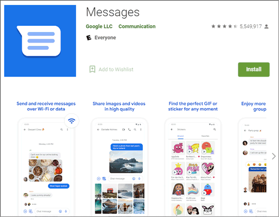 éviter de manquer des messages texte Android via une autre application de messages