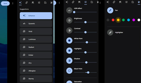 edit photos with google photos