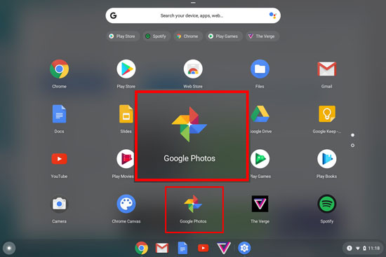 sync photos from samsung phone to chromebook with google photos