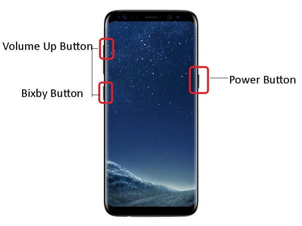 Réinitialisation matérielle du Samsung Galaxy S8