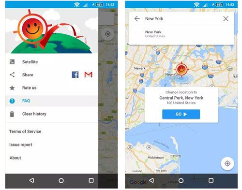 holo fausse application GPS pour Android