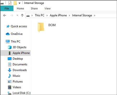 how do i transfer photos from iphone to iphone with file explorer