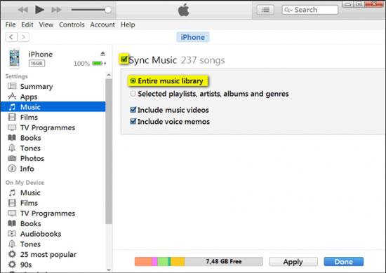 how to transfer music from android to iphone via itunes