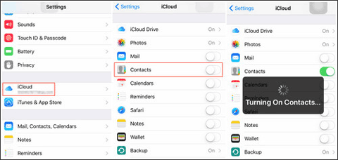 how to switch contacts from iphone to android with icloud