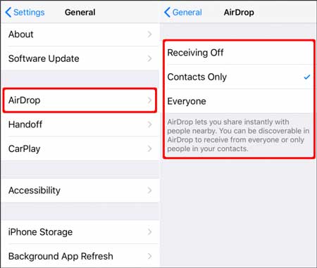 airdrop nots from iphone to iphone