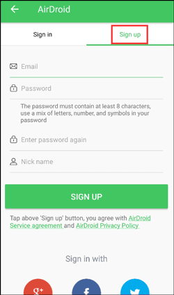 airdroidでAndroidからPCにファイルを転送する方法