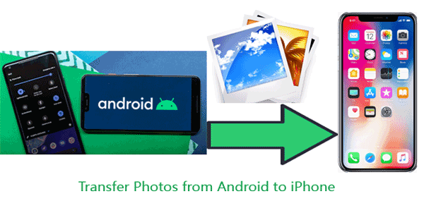 how to transfer photos from android to iphone