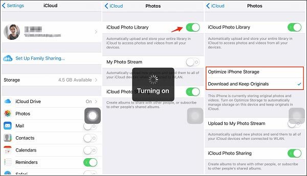 icloudを使用してiPhoneからiPhoneに写真を転送する方法