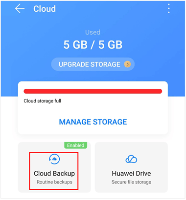 Huawei Cloud-Backup