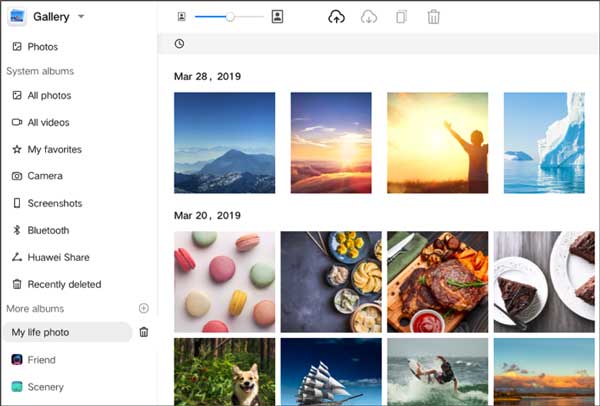 ファーウェイモバイルクラウドからファイルをダウンロードする