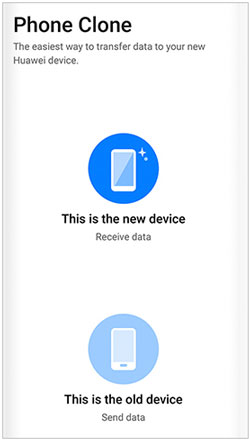 clone phone data with huawei phone clone app