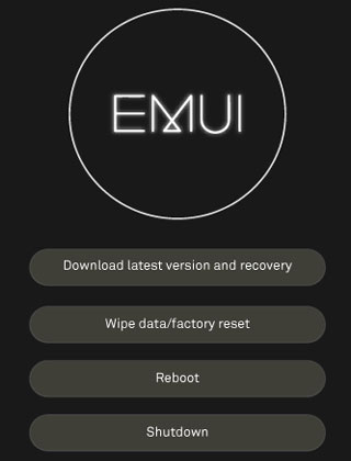 factory reset huawei phone  via recovery mode