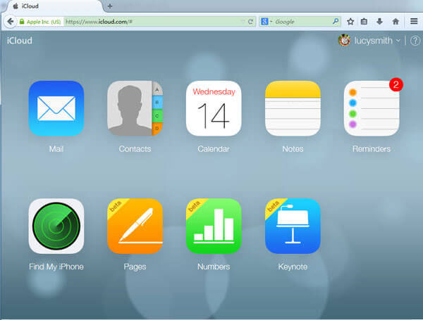 transférer les informations d'identification Apple via iCloud