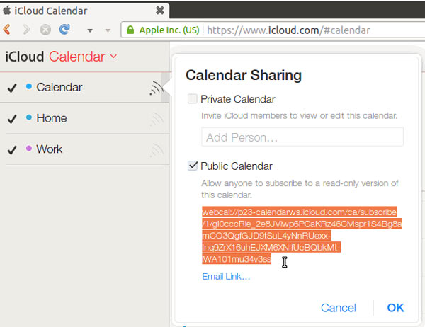 sync icloud calendar to android