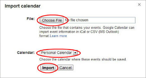 calendrier iCloud sur Android