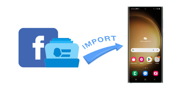 how to import contacts from facebook to phone