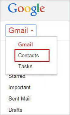 import contacts from csv file with gmail