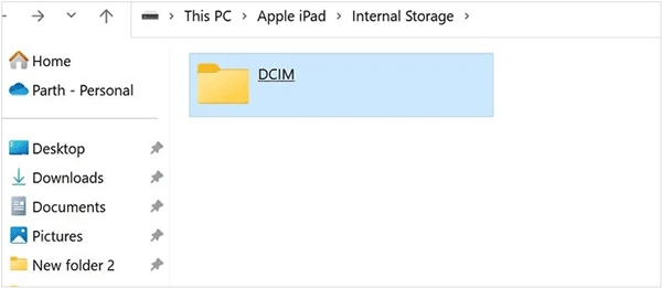 drag and drop ipad photos and videos to pc with usb