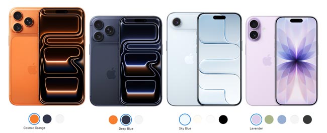 iPhone 17ラインナップのデザイン
