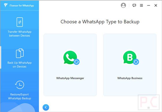 WhatsAppのitransor経由でデータを失わずにWhatsApp履歴を転送します