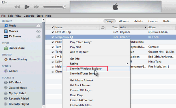 sync music from iphone to android using itunes