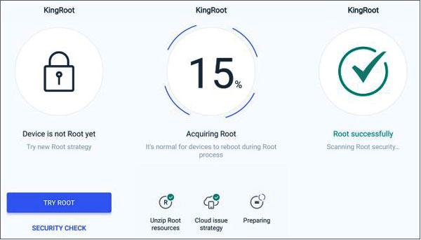 Root-Android-Telefon mit Kingroot